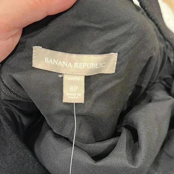 NWT Banana Republic Wool Blend Petite Black Lace-Side Sheath Dress Sz 8 Petite - Picture 13 of 13